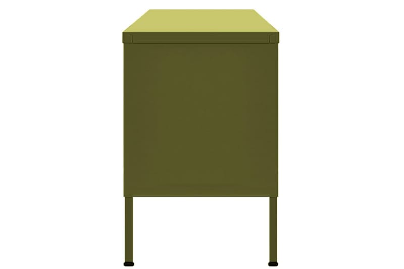 TV-taso oliivinvihreä 105x35x50 cm teräs - Huonekalut - TV- & Mediakalusteet - Tv taso & Mediataso