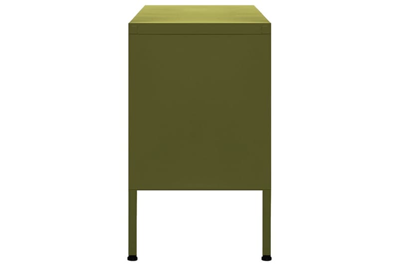 TV-taso oliivinvihreä 105x35x50 cm teräs - Huonekalut - TV- & Mediakalusteet - Tv taso & Mediataso
