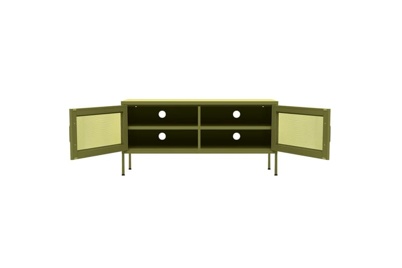 TV-taso oliivinvihreä 105x35x50 cm teräs - Huonekalut - TV- & Mediakalusteet - Tv taso & Mediataso