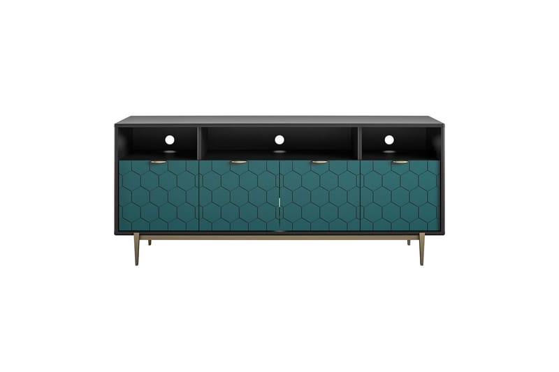 TV-taso Olivia 151,4x51 cm Musta - CosmoLiving - Huonekalut - TV- & Mediakalusteet - Tv taso & Mediataso