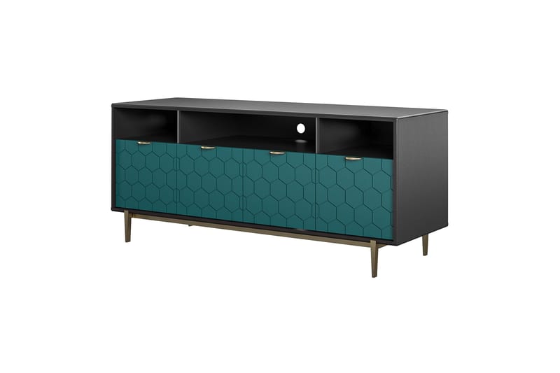 TV-taso Olivia 151,4x51 cm Musta - CosmoLiving - Huonekalut - TV- & Mediakalusteet - Tv taso & Mediataso