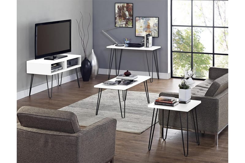 TV-taso Owen 107x50 cm Valkoinen - Dorel Home - Huonekalut - TV- & Mediakalusteet - Tv taso & Mediataso