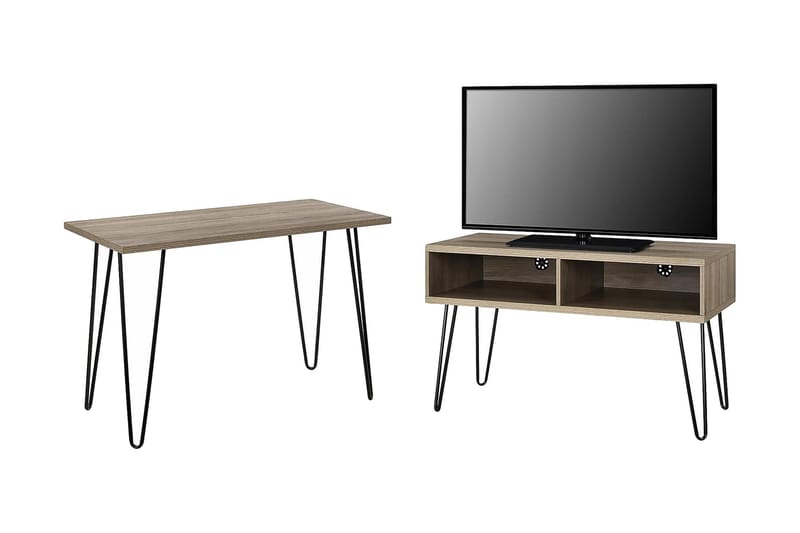 TV-taso Owen 107x50 cm Puu/Luonnonväri - Dorel Home - Huonekalut - TV- & Mediakalusteet - Tv taso & Mediataso
