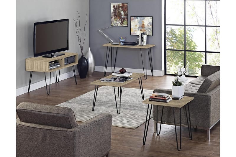 TV-taso Owen 107x50 cm Puu/Luonnonväri - Dorel Home - Huonekalut - TV- & Mediakalusteet - Tv taso & Mediataso