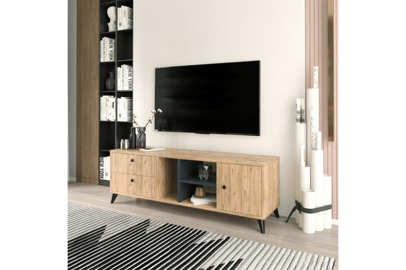 TV-taso Oxaca 150 cm - Luonnonväri - Huonekalut - TV- & Mediakalusteet - Tv taso & Mediataso