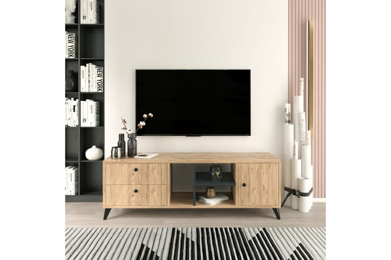 TV-taso Oxaca 150 cm - Luonnonväri - Huonekalut - TV- & Mediakalusteet - Tv taso & Mediataso