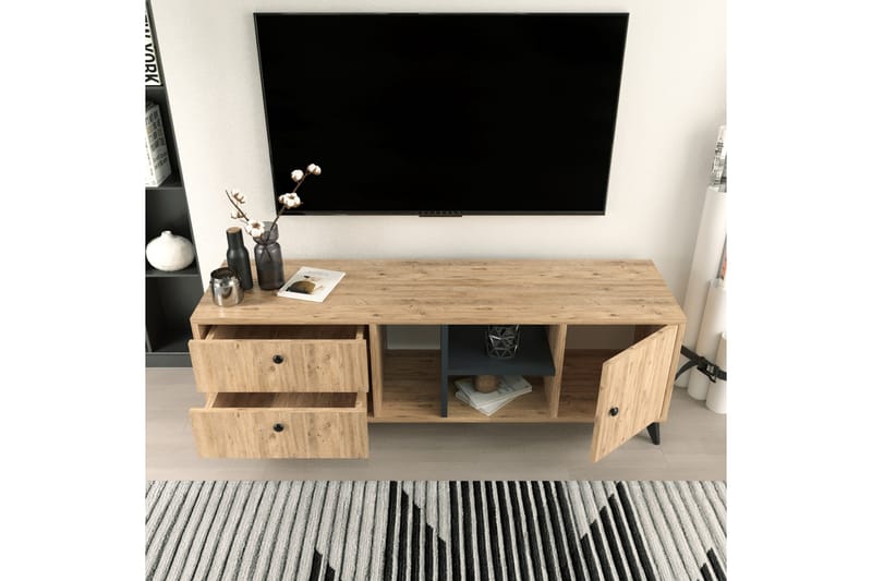TV-taso Oxaca 150 cm - Luonnonväri - Huonekalut - TV- & Mediakalusteet - Tv taso & Mediataso