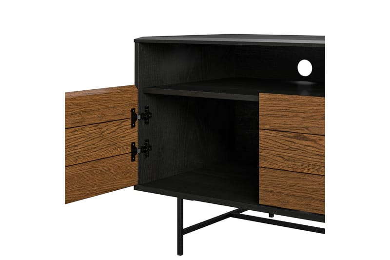 TV-taso Reznor 157,5x49,5 cm Musta/Ruskea - Dorel Home - Huonekalut - TV- & Mediakalusteet - Tv taso & Mediataso