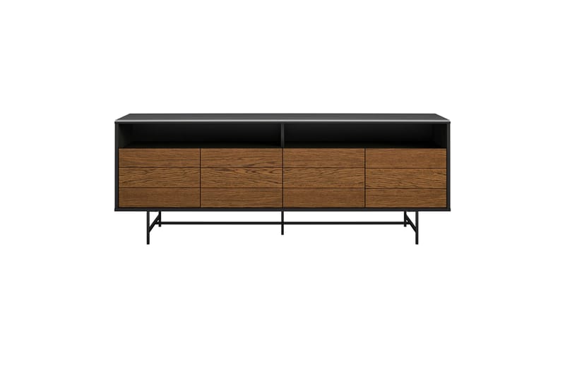 TV-taso Reznor 157,5x49,5 cm Musta/Ruskea - Dorel Home - Huonekalut - TV- & Mediakalusteet - Tv taso & Mediataso