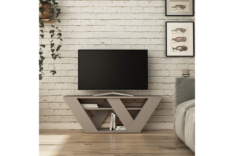 TV-taso Rodger 110 cm - Ruskea - Huonekalut - TV- & Mediakalusteet - Tv taso & Mediataso