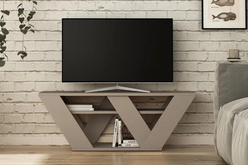 TV-taso Rodger 110 cm - Ruskea - Huonekalut - TV- & Mediakalusteet - Tv taso & Mediataso