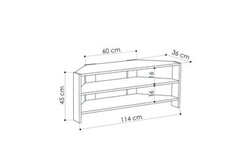 TV-taso Rodger 114 cm - Ruskea - Huonekalut - TV- & Mediakalusteet - Tv taso & Mediataso