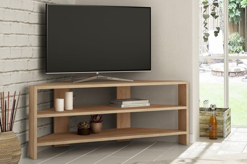 TV-taso Rodger 114 cm - Vaaleanruskea - Huonekalut - TV- & Mediakalusteet - Tv taso & Mediataso
