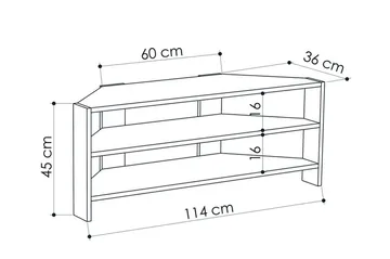TV-taso Rodger 114 cm - Huonekalut - TV- & Mediakalusteet - Tv taso & Mediataso