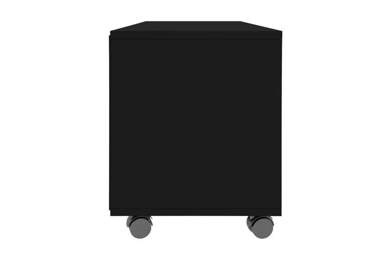 TV-taso rullapyörillä musta 90x35x35 cm lastulevy - Musta - Huonekalut - TV- & Mediakalusteet - Tv taso & Mediataso
