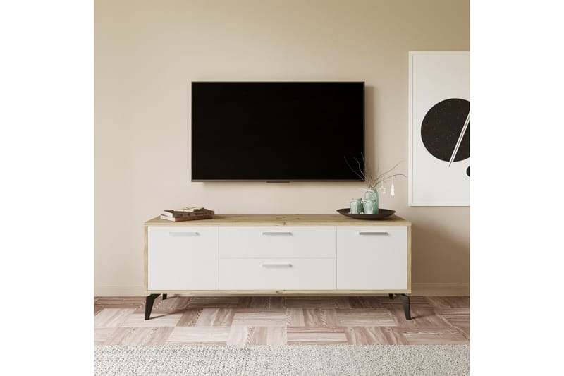 TV-taso Ruropolis 150 cm - Valkoinen - Huonekalut - TV- & Mediakalusteet - Tv taso & Mediataso