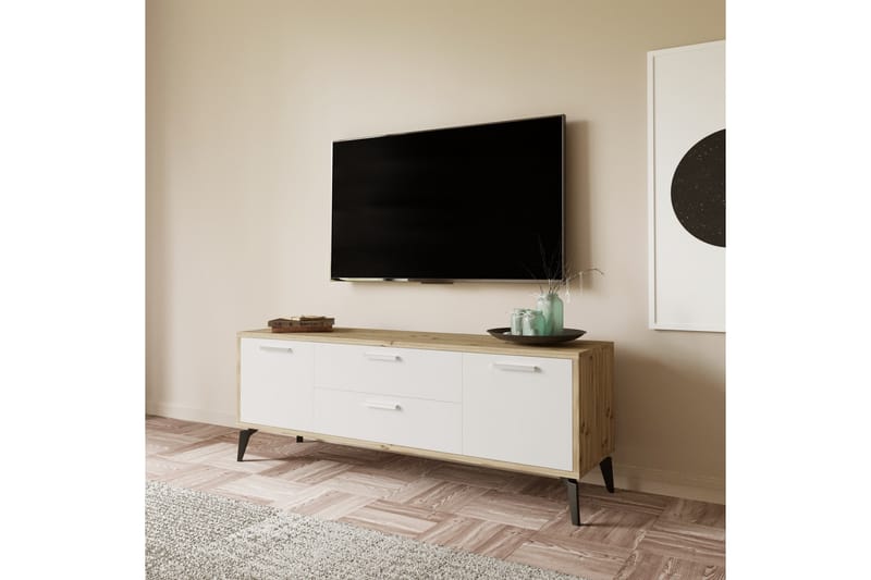 TV-taso Ruropolis 150 cm - Valkoinen - Huonekalut - TV- & Mediakalusteet - Tv taso & Mediataso