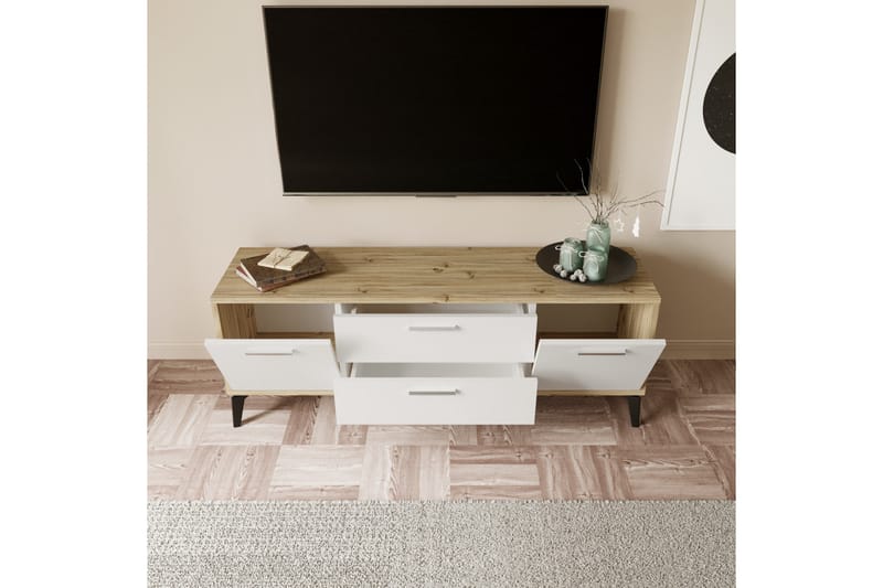 TV-taso Ruropolis 150 cm - Valkoinen - Huonekalut - TV- & Mediakalusteet - Tv taso & Mediataso