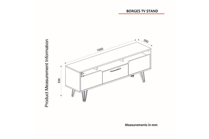 TV-taso Rusichi 150 cm - Tv taso & Mediataso