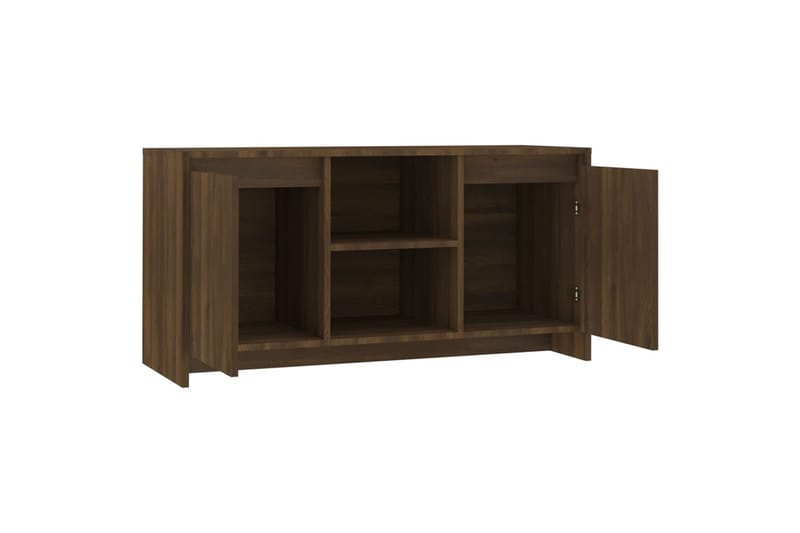 TV-taso ruskea tammi 102x37,5x52,5 cm lastulevy - Ruskea - Huonekalut - TV- & Mediakalusteet - Tv taso & Mediataso