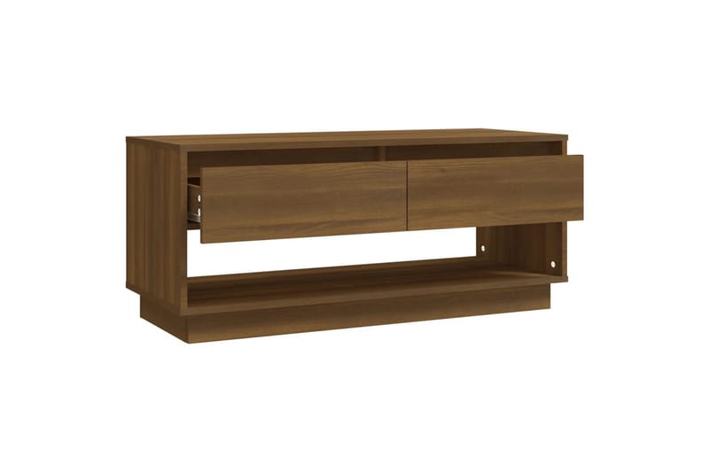 TV-taso ruskea tammi 102x41x44 cm lastulevy - Ruskea - Huonekalut - TV- & Mediakalusteet - Tv taso & Mediataso