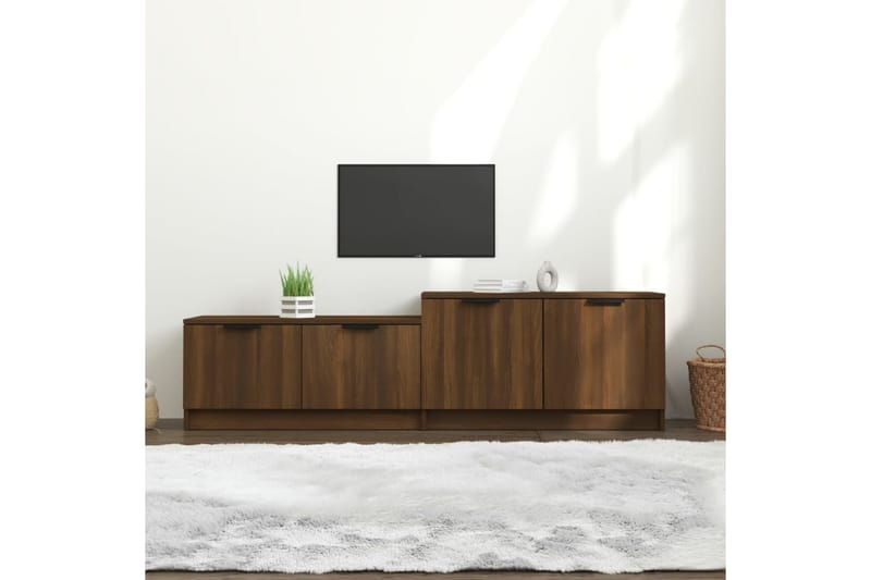 TV-taso ruskea tammi 158,5x36x45 cm tekninen puu - Ruskea - Huonekalut - TV- & Mediakalusteet - Tv taso & Mediataso