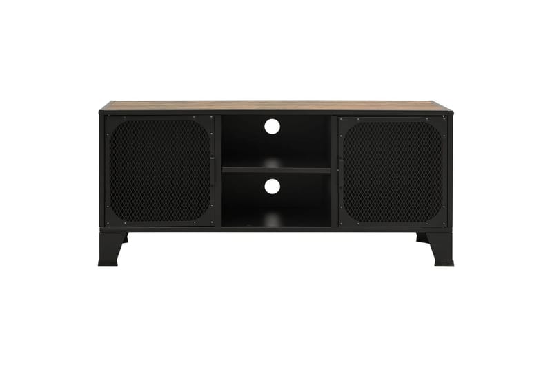 TV-taso rustiikkinen ruskea 105x36x47 cm metalli ja MDF - Ruskea - Huonekalut - TV- & Mediakalusteet - Tv taso & Mediataso