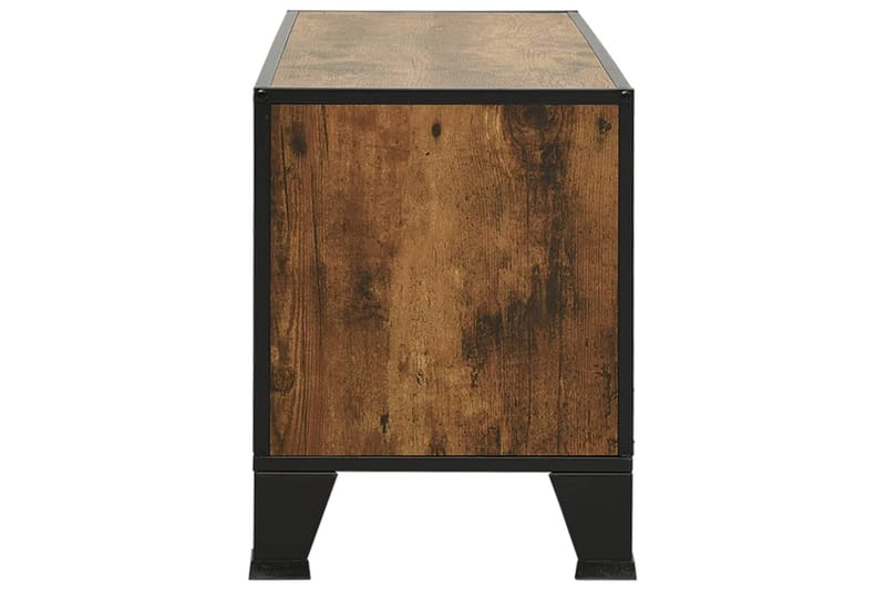 TV-taso rustiikkinen ruskea 105x36x47 cm metalli ja MDF - Ruskea - Huonekalut - TV- & Mediakalusteet - Tv taso & Mediataso
