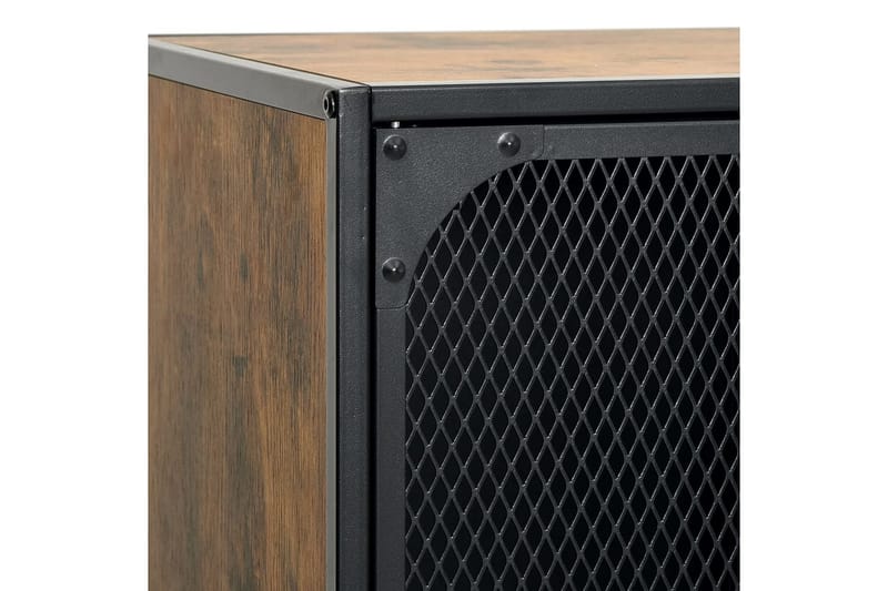 TV-taso rustiikkinen ruskea 105x36x47 cm metalli ja MDF - Ruskea - Huonekalut - TV- & Mediakalusteet - Tv taso & Mediataso