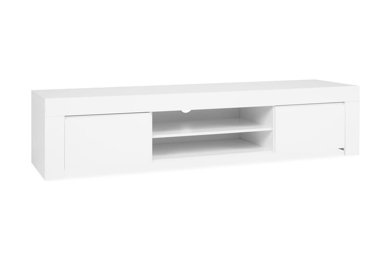 TV-taso Salerno 190 cm Suuri 2 ovea - Valkoinen Korkeakiilto - Huonekalut - TV- & Mediakalusteet - Tv taso & Mediataso