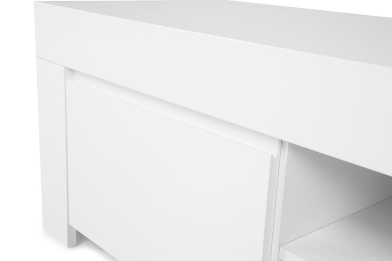 TV-taso Salerno 190 cm Suuri 2 ovea - Valkoinen Korkeakiilto - Huonekalut - TV- & Mediakalusteet - Tv taso & Mediataso