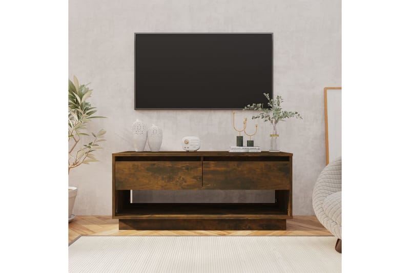 TV-taso savutammi 102x41x44 cm lastulevy - Ruskea - Huonekalut - TV- & Mediakalusteet - Tv taso & Mediataso