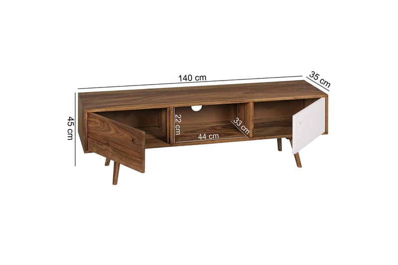 TV-taso Schacherer 140 cm - Puu/Luonnonväri - Huonekalut - TV- & Mediakalusteet - Tv taso & Mediataso