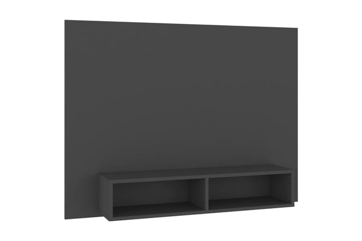 TV-taso seinälle harmaa 120x23,5x90 cm lastulevy - Harmaa - Tv taso & Mediataso