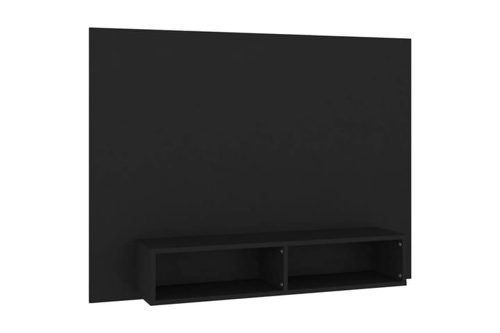 TV-taso seinälle musta 120x23,5x90 cm lastulevy - Musta - Tv taso & Mediataso