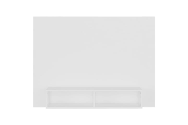 TV-taso seinälle valkoinen 120x23,5x90 cm lastulevy - Valkoinen - Tv taso & Mediataso