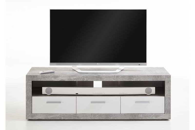 TV-taso Shakesphere 152 cm - Valkoinen/Harmaa - Huonekalut - TV- & Mediakalusteet - Tv taso & Mediataso