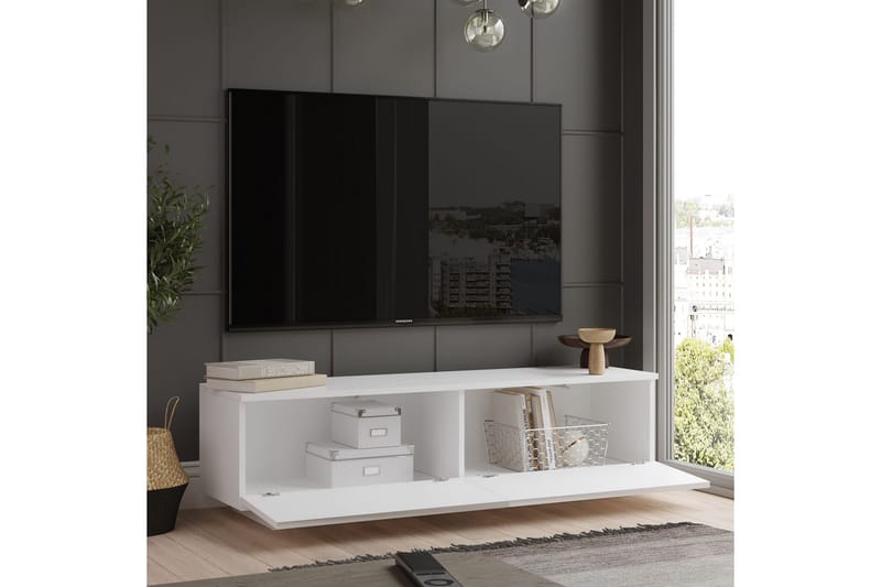 TV-taso Shiphard 140 cm - Valkoinen - Huonekalut - TV- & Mediakalusteet - Tv taso & Mediataso