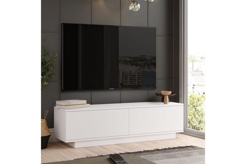 TV-taso Shiphard 140 cm - Valkoinen - Huonekalut - TV- & Mediakalusteet - Tv taso & Mediataso