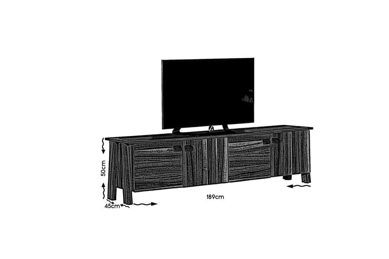 TV-taso Skoglund 189 cm - Huonekalut - TV- & Mediakalusteet - Tv taso & Mediataso