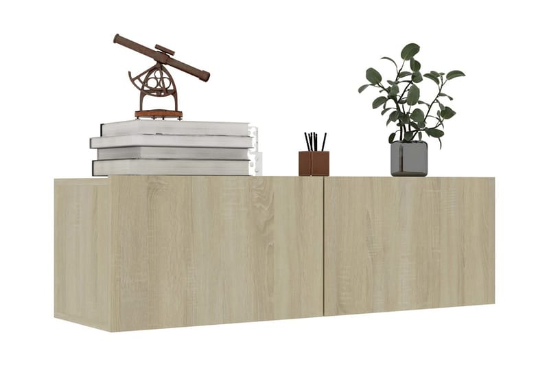 TV-taso Sonoma-tammi 100x30x30 cm lastulevy - Huonekalut - TV- & Mediakalusteet - Tv taso & Mediataso