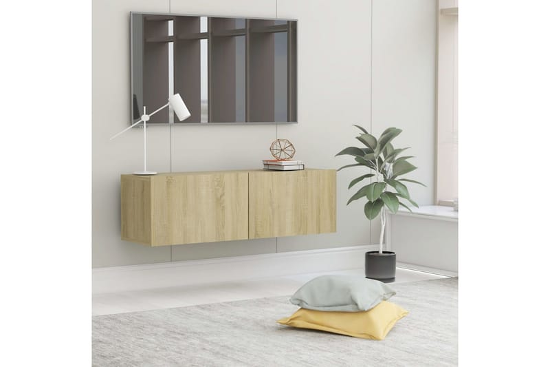 TV-taso Sonoma-tammi 100x30x30 cm lastulevy - Huonekalut - TV- & Mediakalusteet - Tv taso & Mediataso
