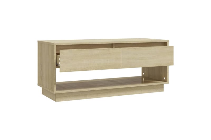 TV-taso Sonoma-tammi 102x41x44 cm lastulevy - Beige - Huonekalut - TV- & Mediakalusteet - Tv taso & Mediataso