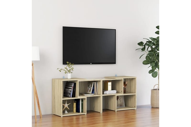 TV-taso Sonoma tammi 104x30x52 cm lastulevy - Ruskea - Huonekalut - TV- & Mediakalusteet - Tv taso & Mediataso
