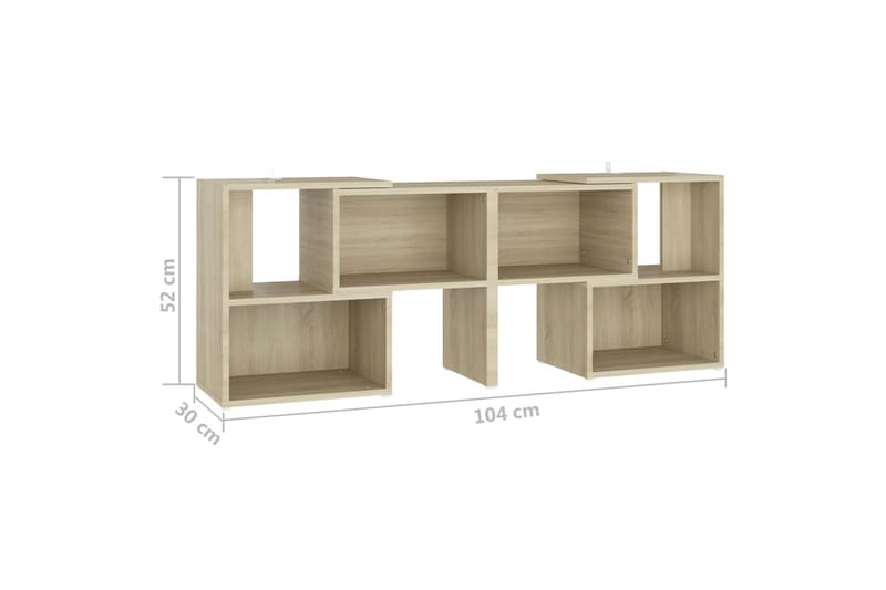 TV-taso Sonoma tammi 104x30x52 cm lastulevy - Ruskea - Huonekalut - TV- & Mediakalusteet - Tv taso & Mediataso