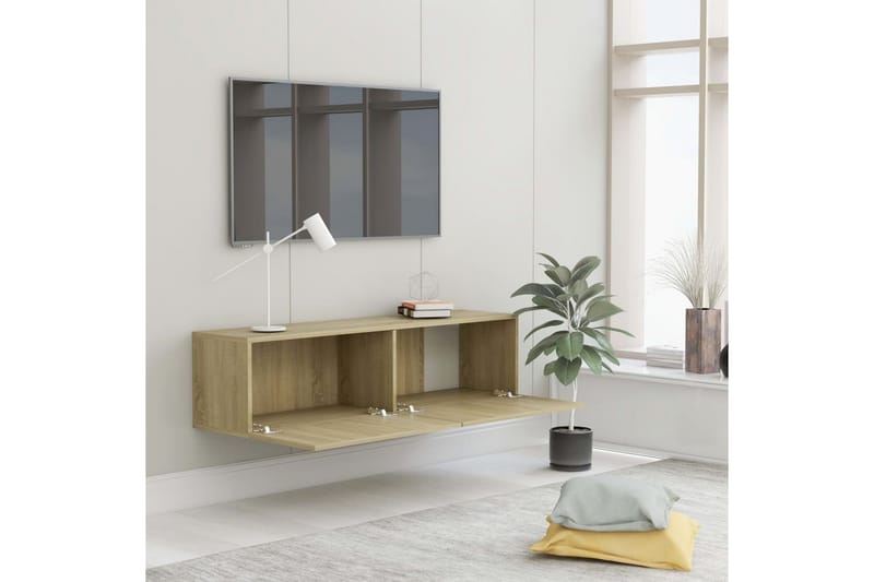 TV-taso Sonoma-tammi 120x30x30 cm lastulevy - Huonekalut - TV- & Mediakalusteet - Tv taso & Mediataso
