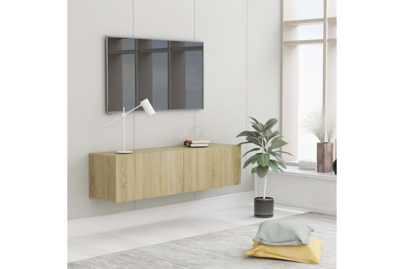 TV-taso Sonoma-tammi 120x30x30 cm lastulevy - Huonekalut - TV- & Mediakalusteet - Tv taso & Mediataso