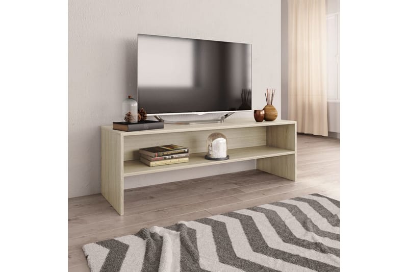 TV-taso Sonoma tammi 120x40x40 cm lastulevy - Ruskea - Huonekalut - TV- & Mediakalusteet - Tv taso & Mediataso