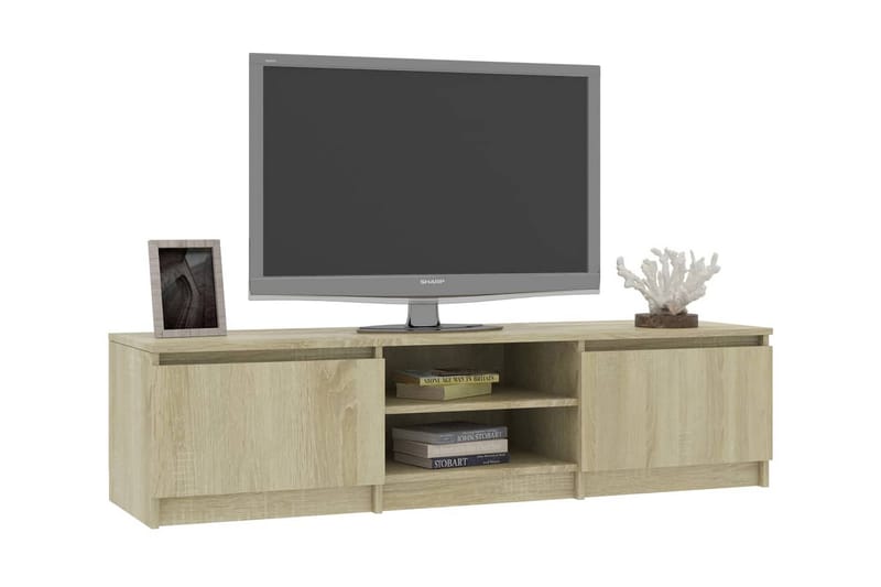 TV-taso Sonoma-tammi 140x40x35,5 cm lastulevy - Ruskea - Huonekalut - TV- & Mediakalusteet - Tv taso & Mediataso