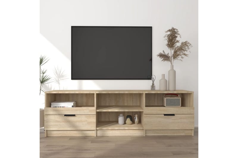 TV-taso Sonoma-tammi 150x33,5x45 cm tekninen puu - Ruskea - Huonekalut - TV- & Mediakalusteet - Tv taso & Mediataso